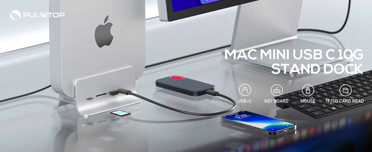 Amazon.com: PULWTOP USB C Hub for Mac mini, 5 in 1USB Hub Adapter